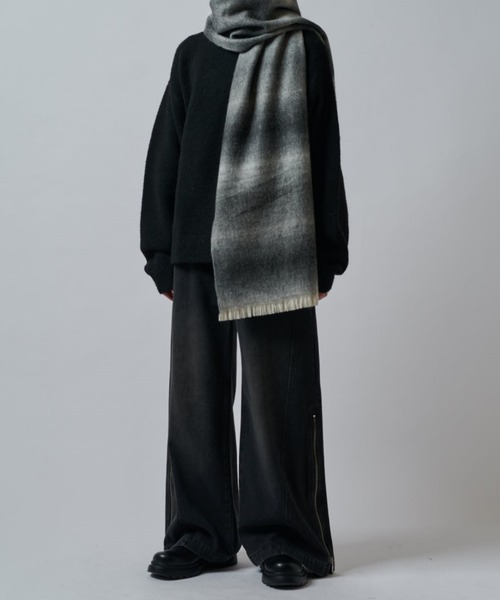 Lui's(ルイス)の「【Neucon/ニューコン】ワイドバギーサイドZIPフレアデニムパンツ(デニムパンツ・メンズ・インディゴブルー/ブラック・2/1)」の19枚目の写真