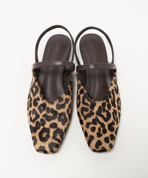 BEAUTY&YOUTH UNITED ARROWS（ビューティーアンドユースユナイテッドアローズ）の「ヘアー×レザー コンビ フラットシューズ（サンダル・レディース・ブラック/ダークブラウン・36h/36/37h/37）」の5枚目の写真