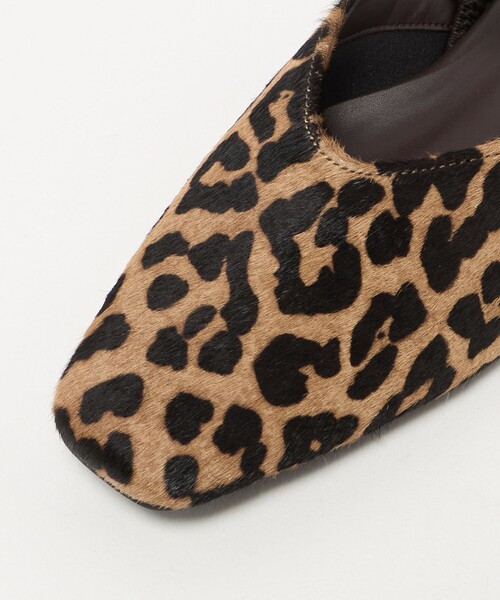 BEAUTY&YOUTH UNITED ARROWS（ビューティーアンドユースユナイテッドアローズ）の「ヘアー×レザー コンビ フラットシューズ（サンダル・レディース・ブラック/ダークブラウン・36h/36/37h/37）」の6枚目の写真