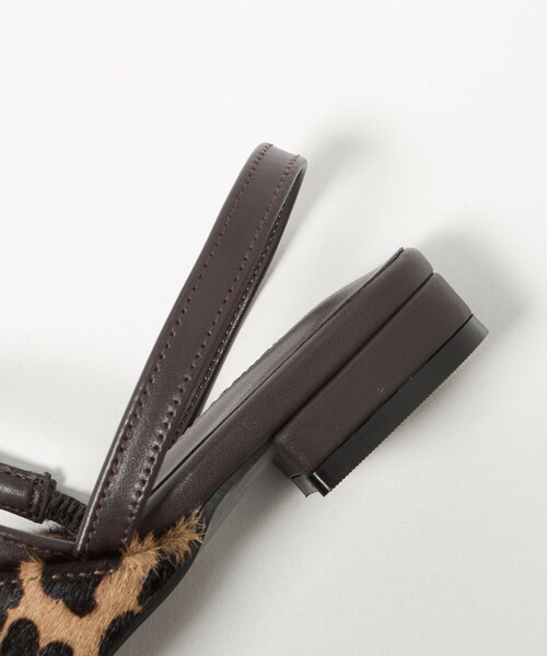 BEAUTY&YOUTH UNITED ARROWS（ビューティーアンドユースユナイテッドアローズ）の「ヘアー×レザー コンビ フラットシューズ（サンダル・レディース・ブラック/ダークブラウン・36h/36/37h/37）」の7枚目の写真