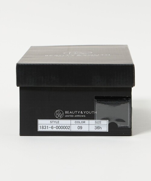 BEAUTY&YOUTH UNITED ARROWS（ビューティーアンドユースユナイテッドアローズ）の「ヘアー×レザー コンビ フラットシューズ（サンダル・レディース・ブラック/ダークブラウン・36h/36/37h/37）」の9枚目の写真