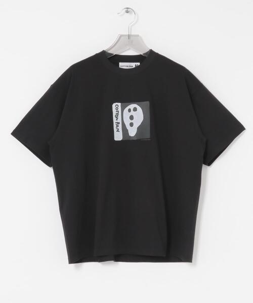 cotton pan(コットンパン)の「COTTON PAN MO MOVE(Tシャツ/カットソー・メンズ・ブラック/ホワイト・SMALL/MEDIUM/LARGE)」の1枚目の写真