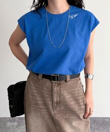 fredy emue | チェーン刺繍フレンチTシャツプルオーバー(Tシャツ/カットソー)
