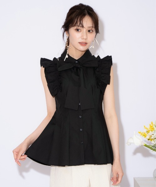WILLSELECTION(ウィルセレクション)の「フリルスリーブタックペプラムブラウス(シャツ/ブラウス・レディース・ブラック/オフホワイト/ブラック系その他・FREE)」の22枚目の写真
