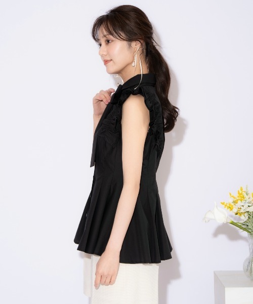 WILLSELECTION(ウィルセレクション)の「フリルスリーブタックペプラムブラウス(シャツ/ブラウス・レディース・ブラック/オフホワイト/ブラック系その他・FREE)」の21枚目の写真