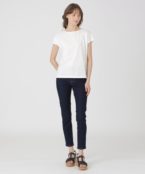 BLUE LABEL CRESTBRIDGE（ブルーレーベルクレストブリッジ）の「【一部店舗限定】バックリボンTシャツ（Tシャツ/カットソー・レディース・ブラック/オフホワイト・38）」の12枚目の写真
