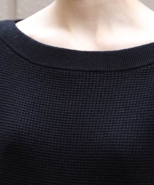 THE SHINZONE（ザ　シンゾーン）の「THE SHINZONE/シンゾーン　ワッフルプルオーバーニット　WAFFLE PULLOVER KNIT（ニット/セーター・レディース・ブラック/カーキ/ナチュラル・FREE）」の4枚目の写真