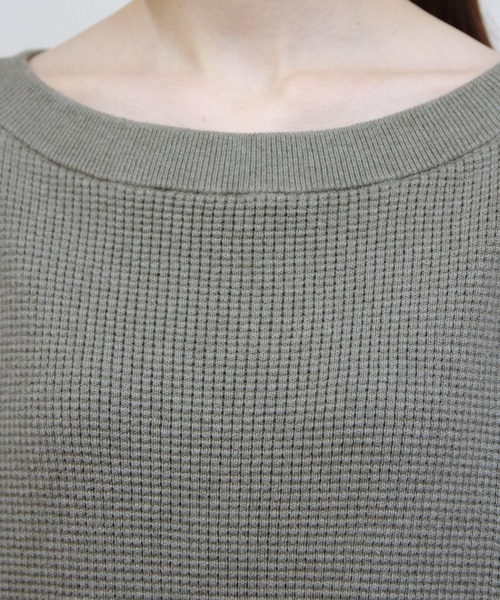 THE SHINZONE（ザ　シンゾーン）の「THE SHINZONE/シンゾーン　ワッフルプルオーバーニット　WAFFLE PULLOVER KNIT（ニット/セーター・レディース・ブラック/カーキ/ナチュラル・FREE）」の13枚目の写真