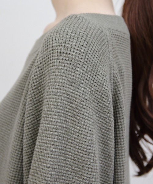 THE SHINZONE（ザ　シンゾーン）の「THE SHINZONE/シンゾーン　ワッフルプルオーバーニット　WAFFLE PULLOVER KNIT（ニット/セーター・レディース・ブラック/カーキ/ナチュラル・FREE）」の14枚目の写真