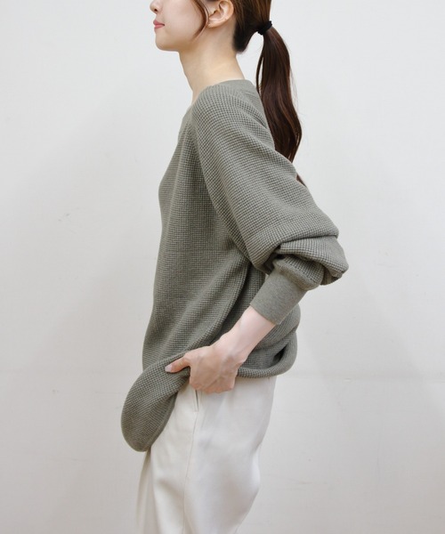 THE SHINZONE/シンゾーン ワッフルプルオーバーニット WAFFLE