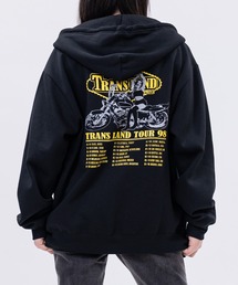 【a】〔Trans Land〕ツアーモチーフ バイクガール フルジップパーカー