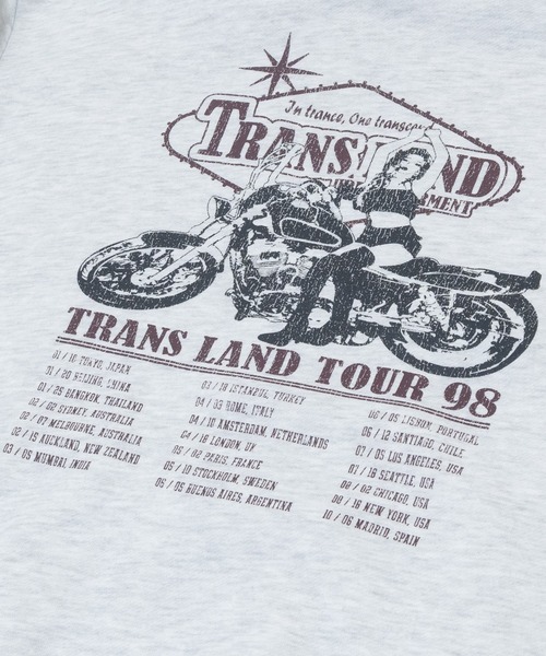 JOHN'S CLOSET(ジョンズクローゼット)の「【a】〔Trans Land〕ツアーモチーフ バイクガール フルジップパーカー(パーカー・メンズ・アッシュグレー/ブラック/ホワイト・MEDIUM/LARGE)」の12枚目の写真