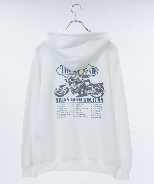 JOHN'S CLOSET(ジョンズクローゼット)の「【a】〔Trans Land〕ツアーモチーフ バイクガール フルジップパーカー(パーカー・メンズ・アッシュグレー/ブラック/ホワイト・MEDIUM/LARGE)」の9枚目の写真