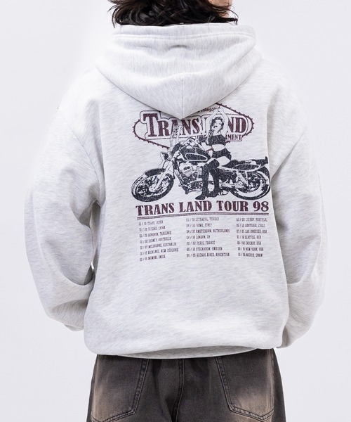 JOHN'S CLOSET(ジョンズクローゼット)の「【a】〔Trans Land〕ツアーモチーフ バイクガール フルジップパーカー(パーカー・メンズ・アッシュグレー/ブラック/ホワイト・MEDIUM/LARGE)」の21枚目の写真