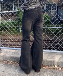 RAY CASSIN | 【ウエスト調節可/2サイズ展開】フレアデニムパンツ(デニムパンツ)