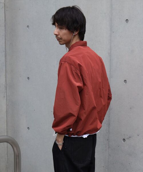 FFEIN（フェイン）の「FFEIN（フェイン）】ナイロンチェックドローコードブルゾン / ポロシャツ ナイロン プリント ドローコード チェック ポケット（ポロシャツ・メンズ・ブラウン/ブラック/ワイン・SMALL/MEDIUM/LARGE）」の8枚目の写真