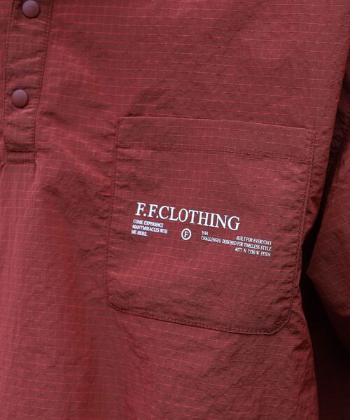 FFEIN（フェイン）の「FFEIN（フェイン）】ナイロンチェックドローコードブルゾン / ポロシャツ ナイロン プリント ドローコード チェック ポケット（ポロシャツ・メンズ・ブラウン/ブラック/ワイン・SMALL/MEDIUM/LARGE）」の18枚目の写真