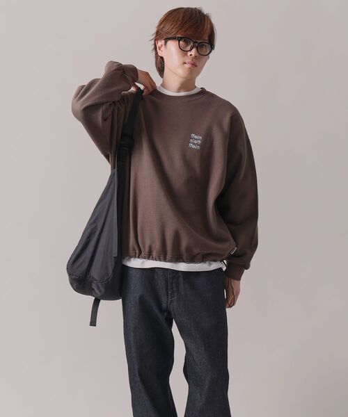 FFEIN（フェイン）の「FFEIN（フェイン）】ナイロンチェックドローコードブルゾン / ポロシャツ ナイロン プリント ドローコード チェック ポケット（ポロシャツ・メンズ・ブラウン/ブラック/ワイン・SMALL/MEDIUM/LARGE）」の14枚目の写真