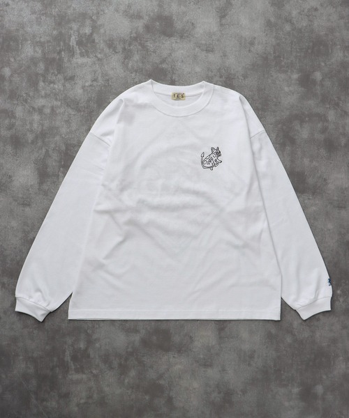 The Endless Summer（エンドレスサマー）の「TES BANDANA EMB LONG SLEEVE BIG T-SHIRT / ロンT（Tシャツ/カットソー・メンズ・ホワイト/ネイビー/ブラック・SMALL/MEDIUM/LARGE/X-LARGE）」の6枚目の写真