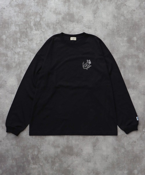 The Endless Summer（エンドレスサマー）の「TES BANDANA EMB LONG SLEEVE BIG T-SHIRT / ロンT（Tシャツ/カットソー・メンズ・ホワイト/ネイビー/ブラック・SMALL/MEDIUM/LARGE/X-LARGE）」の11枚目の写真