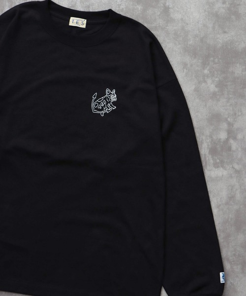 The Endless Summer（エンドレスサマー）の「TES BANDANA EMB LONG SLEEVE BIG T-SHIRT / ロンT（Tシャツ/カットソー・メンズ・ホワイト/ネイビー/ブラック・SMALL/MEDIUM/LARGE/X-LARGE）」の13枚目の写真