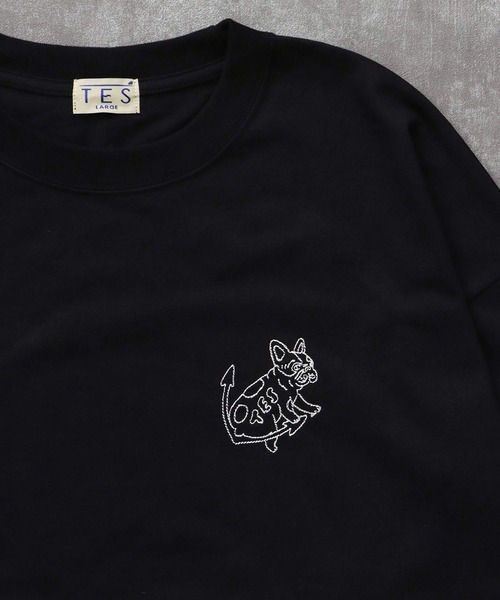 The Endless Summer（エンドレスサマー）の「TES BANDANA EMB LONG SLEEVE BIG T-SHIRT / ロンT（Tシャツ/カットソー・メンズ・ホワイト/ネイビー/ブラック・SMALL/MEDIUM/LARGE/X-LARGE）」の12枚目の写真