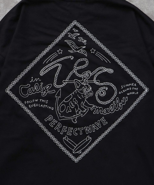 The Endless Summer（エンドレスサマー）の「TES BANDANA EMB LONG SLEEVE BIG T-SHIRT / ロンT（Tシャツ/カットソー・メンズ・ホワイト/ネイビー/ブラック・SMALL/MEDIUM/LARGE/X-LARGE）」の15枚目の写真