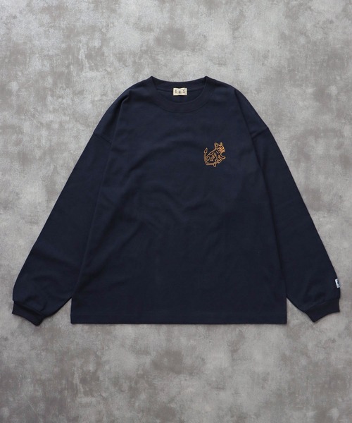 The Endless Summer（エンドレスサマー）の「TES BANDANA EMB LONG SLEEVE BIG T-SHIRT / ロンT（Tシャツ/カットソー・メンズ・ホワイト/ネイビー/ブラック・SMALL/MEDIUM/LARGE/X-LARGE）」の16枚目の写真