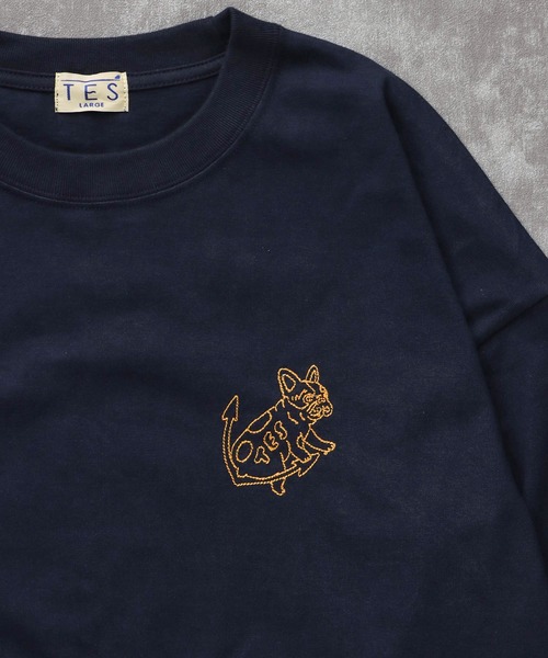 The Endless Summer（エンドレスサマー）の「TES BANDANA EMB LONG SLEEVE BIG T-SHIRT / ロンT（Tシャツ/カットソー・メンズ・ホワイト/ネイビー/ブラック・SMALL/MEDIUM/LARGE/X-LARGE）」の18枚目の写真