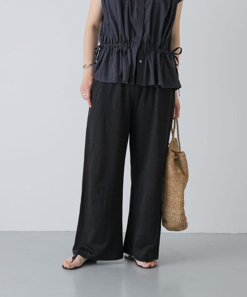かぐれ(カグレ)の「リネンカットイージーパンツ(その他パンツ・レディース・ナチュラル/チャコールグレー/ブラック・FREE)」の10枚目の写真