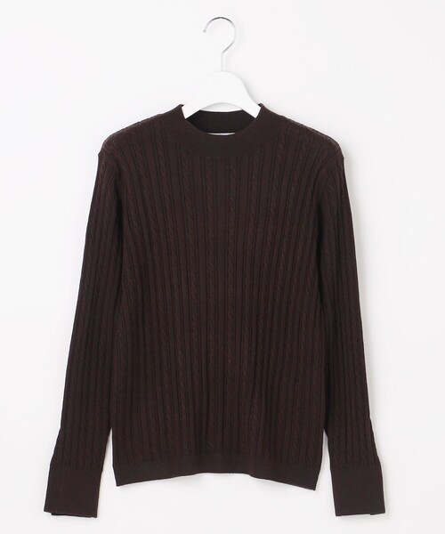 J.PRESS(ジェイプレス)の「KNIT BASIC クルーネック ニット(ニット/セーター・レディース・ダークブラウン系/ネイビー系/ベージュ系/オレンジ系/パイングリーン系・LARGE/MEDIUM)」の16枚目の写真