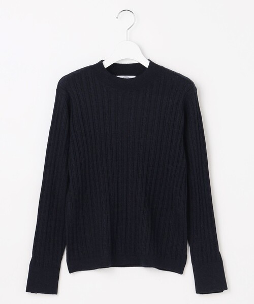 J.PRESS(ジェイプレス)の「KNIT BASIC クルーネック ニット(ニット/セーター・レディース・ダークブラウン系/ネイビー系/ベージュ系/オレンジ系/パイングリーン系・LARGE/MEDIUM)」の13枚目の写真