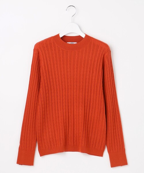 J.PRESS(ジェイプレス)の「KNIT BASIC クルーネック ニット(ニット/セーター・レディース・ダークブラウン系/ネイビー系/ベージュ系/オレンジ系/パイングリーン系・LARGE/MEDIUM)」の12枚目の写真