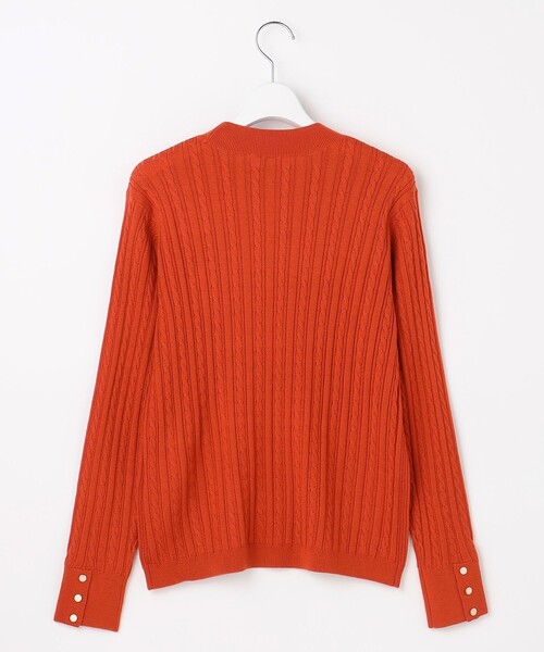 J.PRESS(ジェイプレス)の「KNIT BASIC クルーネック ニット(ニット/セーター・レディース・ダークブラウン系/ネイビー系/ベージュ系/オレンジ系/パイングリーン系・LARGE/MEDIUM)」の11枚目の写真