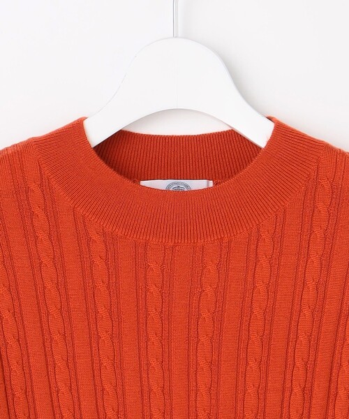 J.PRESS(ジェイプレス)の「KNIT BASIC クルーネック ニット(ニット/セーター・レディース・ダークブラウン系/ネイビー系/ベージュ系/オレンジ系/パイングリーン系・LARGE/MEDIUM)」の10枚目の写真