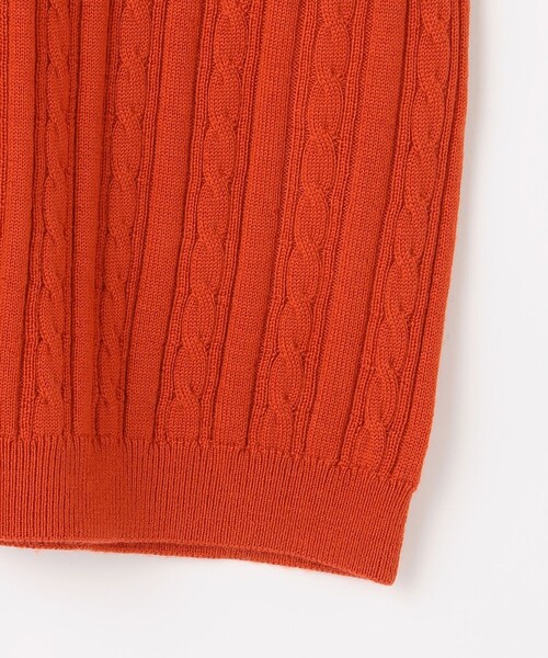J.PRESS(ジェイプレス)の「KNIT BASIC クルーネック ニット(ニット/セーター・レディース・ダークブラウン系/ネイビー系/ベージュ系/オレンジ系/パイングリーン系・LARGE/MEDIUM)」の8枚目の写真
