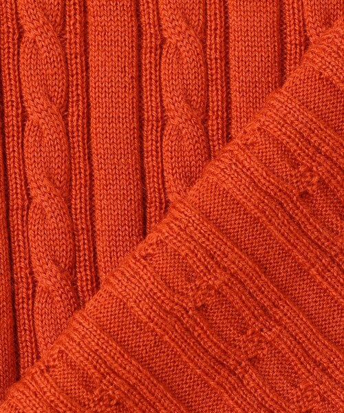 J.PRESS(ジェイプレス)の「KNIT BASIC クルーネック ニット(ニット/セーター・レディース・ダークブラウン系/ネイビー系/ベージュ系/オレンジ系/パイングリーン系・LARGE/MEDIUM)」の7枚目の写真