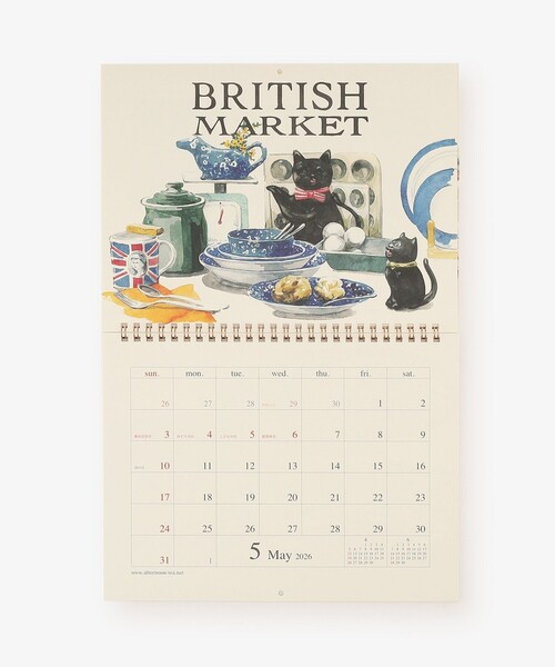 Afternoon Tea（アフタヌーンティー）の「水彩カレンダー A4（手帳/メモ帳・レディース・ホワイト・ONE SIZE）」の4枚目の写真