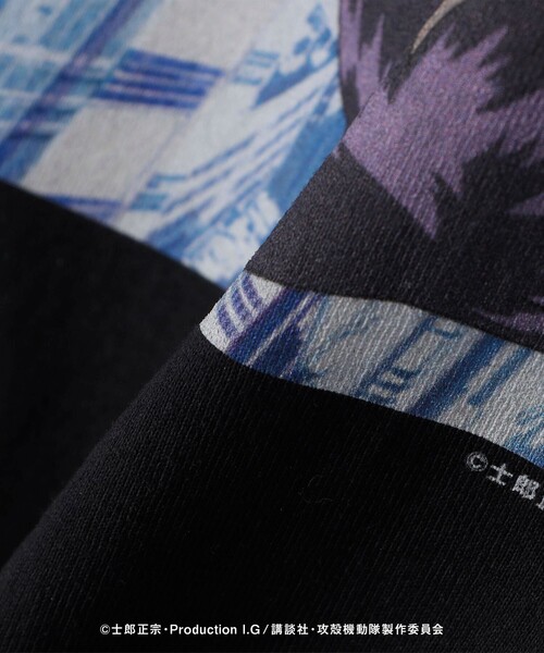 City Ambient Products（シティアンビエントプロダクツ）の「City Ambient Products: 攻殻機動隊 SAC 2nd GIG Tシャツ（Tシャツ/カットソー・メンズ・チャコールグレー/グレー/ブラック/ダークグレー・SMALL/MEDIUM/LARGE）」の7枚目の写真