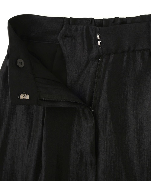 STEVELOUR」サテンタックワイドパンツ(セットアップ可)（スラックス