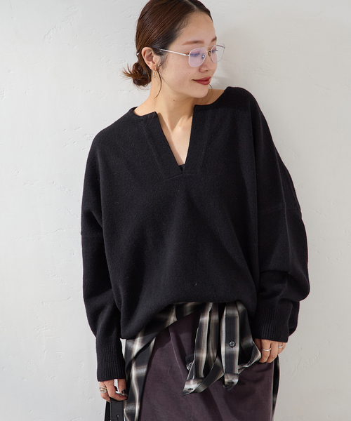 セール】《WEB限定追加》MUSIC カフタンプルオーバー（ニット/セーター