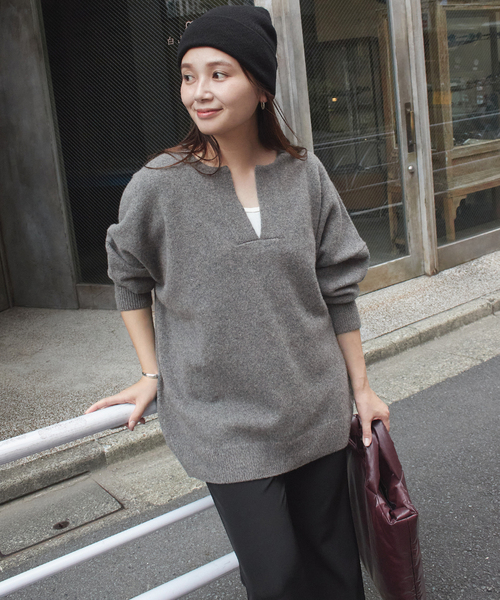 セール】《WEB限定追加》MUSIC カフタンプルオーバー（ニット/セーター