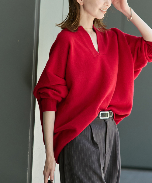 WEB限定追加》MUSIC カフタンプルオーバー（ニット/セーター