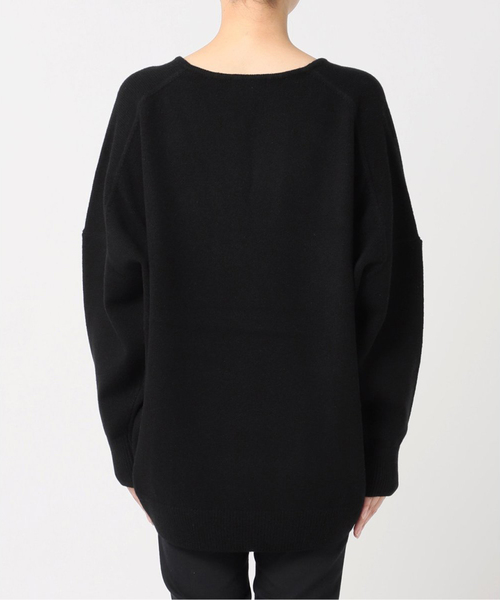 美品⁑ジャーナルスタンダード　ウールカシミヤ MUSICカフタンプルオーバー　黒 WEB限定追加》MUSIC カフタンプルオーバー（ニット/セーター