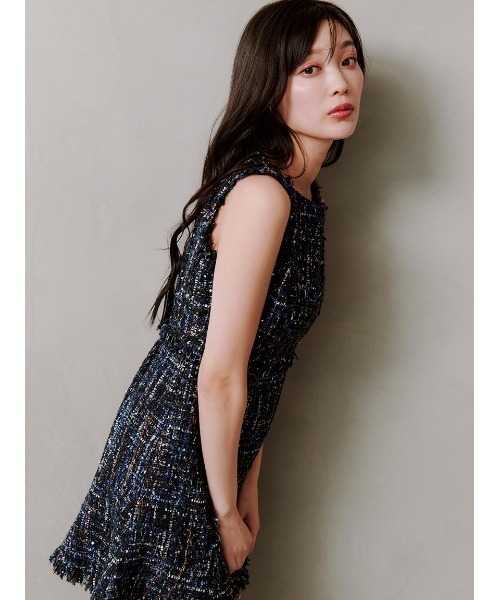 ツイードミニワンピース（ワンピース）｜SNIDEL（スナイデル）の