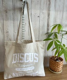 DISCUS | DISCUS/ディスカス プリントコットントート/BIGロゴ/カレッジ(トートバッグ)