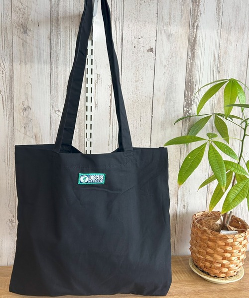 DISCUS（ディスカス）の「DISCUS/ディスカス プリントコットントート/BIGロゴ/カレッジ（トートバッグ・レディース・ブラック/レッド/ピンク/ベージュ/ブルー・FREE）」の7枚目の写真