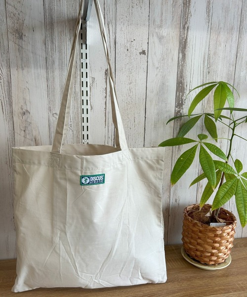 DISCUS（ディスカス）の「DISCUS/ディスカス プリントコットントート/BIGロゴ/カレッジ（トートバッグ・レディース・ブラック/レッド/ピンク/ベージュ/ブルー・FREE）」の8枚目の写真