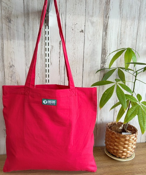 DISCUS（ディスカス）の「DISCUS/ディスカス プリントコットントート/BIGロゴ/カレッジ（トートバッグ・レディース・ブラック/レッド/ピンク/ベージュ/ブルー・FREE）」の11枚目の写真