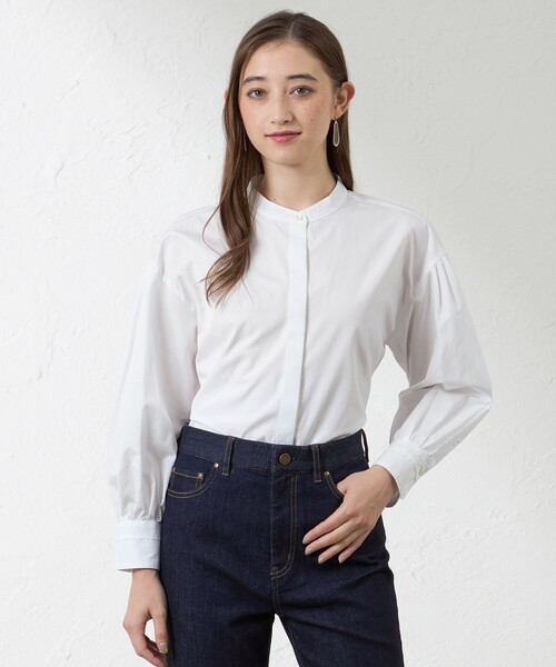 amaca（アマカ）の「【Anniversary　Piece】THOMAS MASON ブロード（シャツ/ブラウス・レディース・オフホワイト・38）」の2枚目の写真